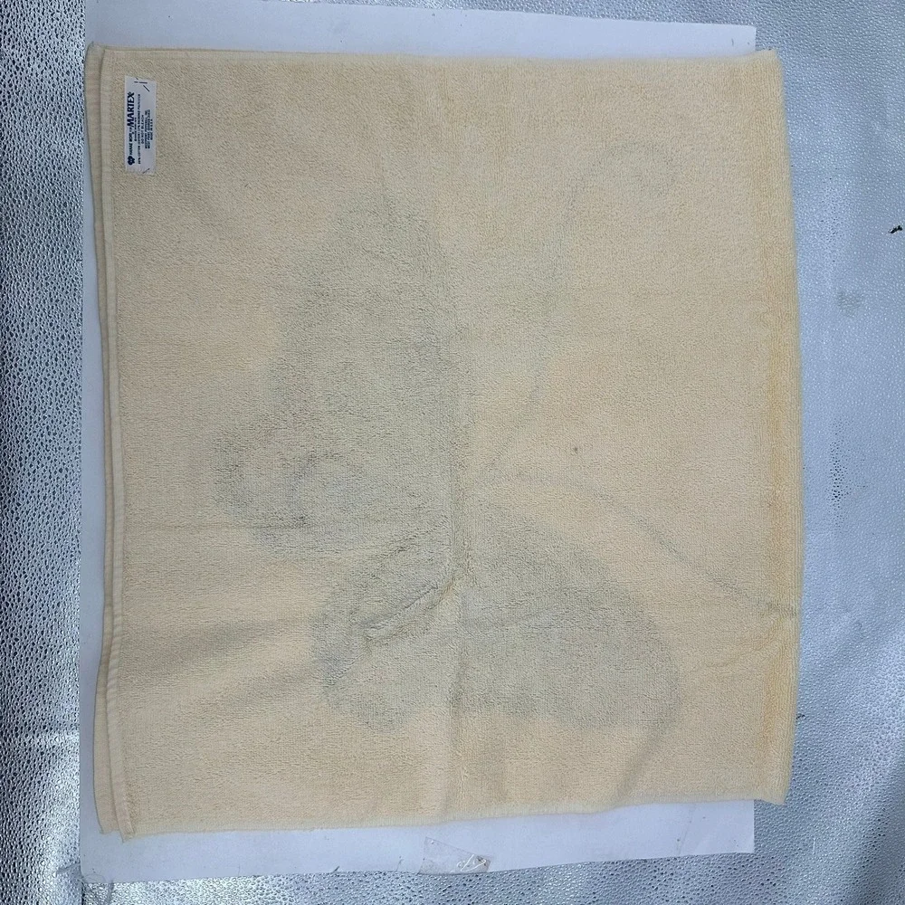 Vintage 1975 Hanae Mori for Martex Butterfly Bath and Hand Towel Set Boho Kitsch